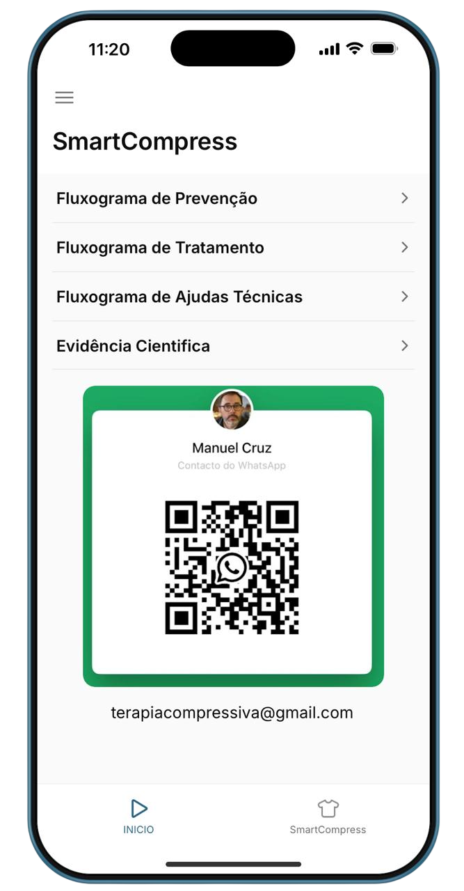 SmartCompress — ecrã da aplicação